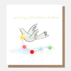 Mini Pom Sending Christmas Wishes Dove