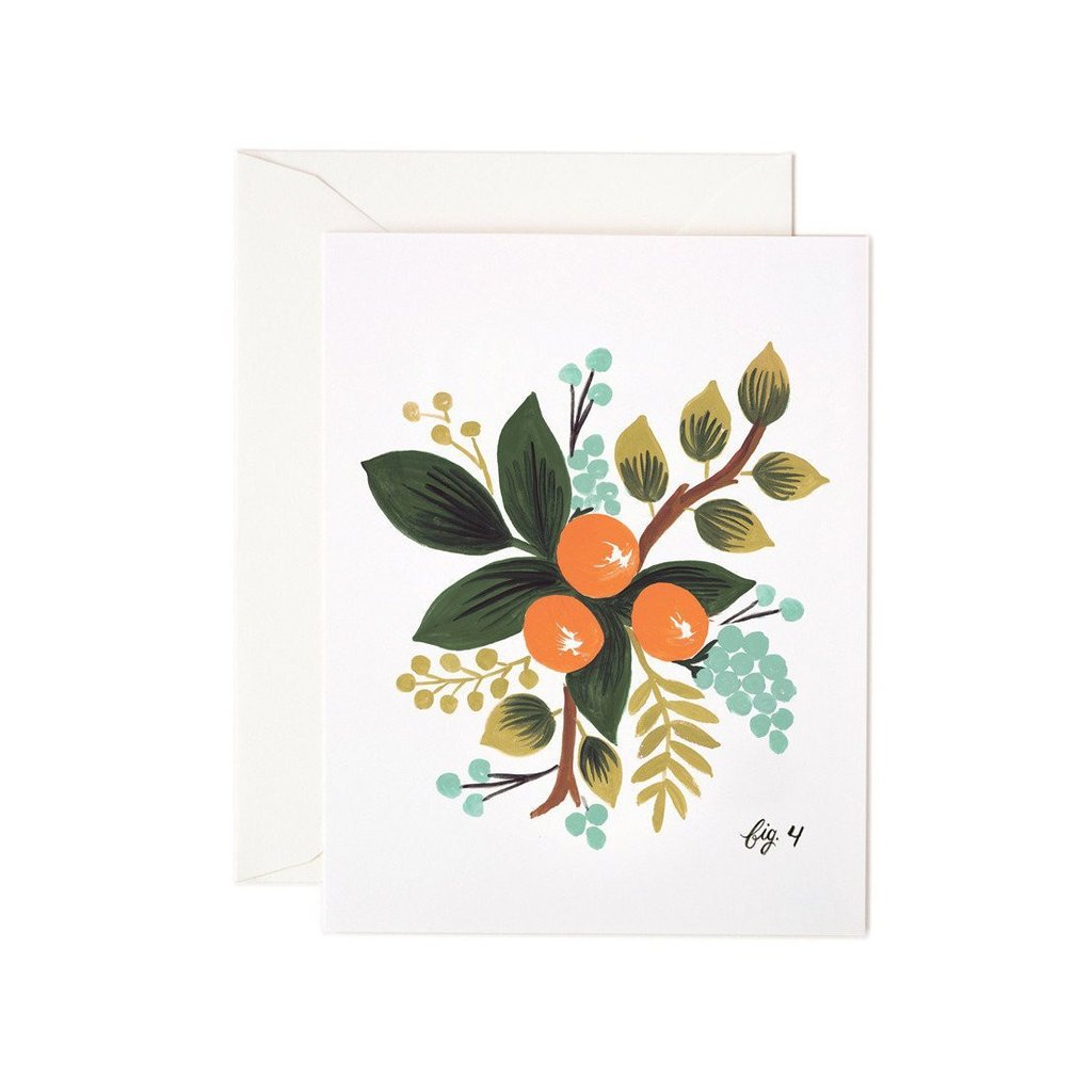 Clementine Floral Card