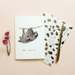 Sloth Hang With You Mother’s Day Card