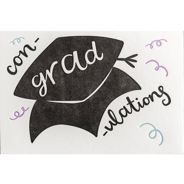 Con-grad-ulations Letterpress Card