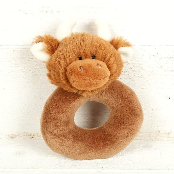 Highland Coo Rattle - Paper Tiger