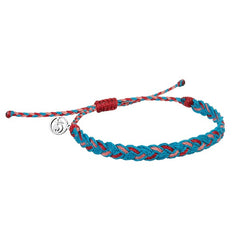 4Ocean Bali Boarder Bracelet Coral Red and Turquoise