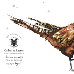 To You Both At Christmas Pheasants Christmas Card by Catherine Rayner