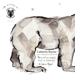 To My Wife At Christmas Polar Bear Christmas Card by Catherine Rayner