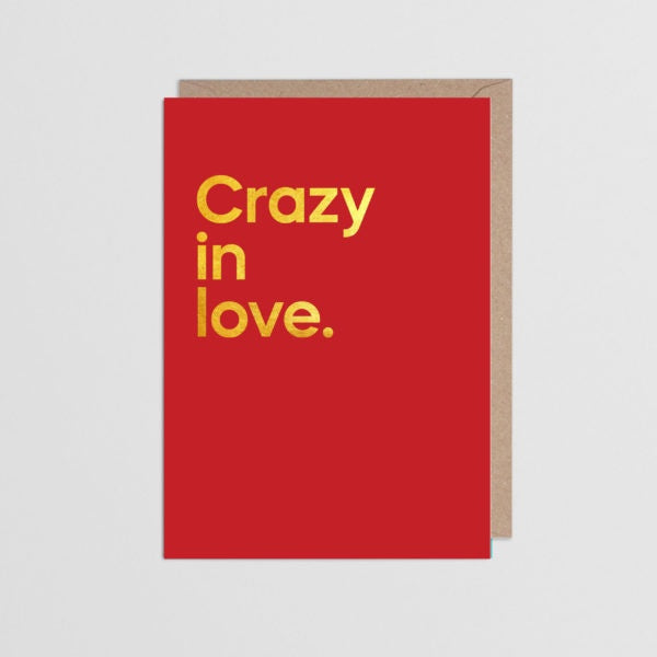 Crazy in Love Lyric Card