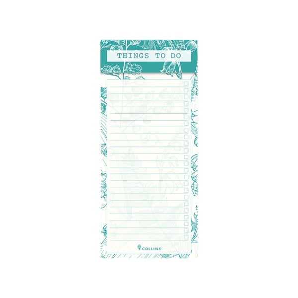 Green Foliage Slim Magnetic To Do Pad