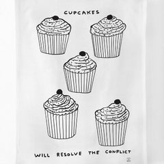 Cupcakes Tea Towel