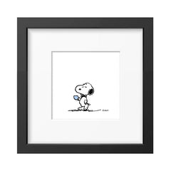 Snoopy Cuppa Framed Print 9x9