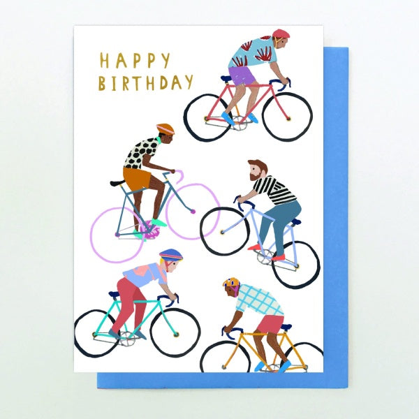 Happy Birthday Cyclists Card Paper Tiger Happy Birthday Cyclists Card Paper Tiger