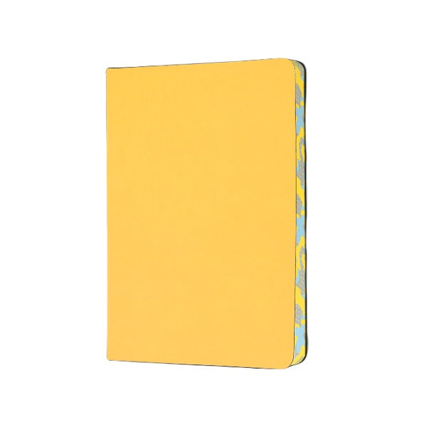Yellow Camo Edged B6 Ruled Notebook