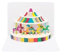 3D Carousel Pop-Up Card