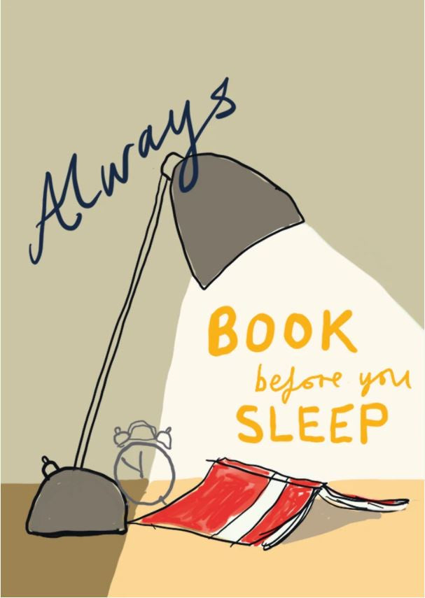Always Book Before You Sleep Postcard