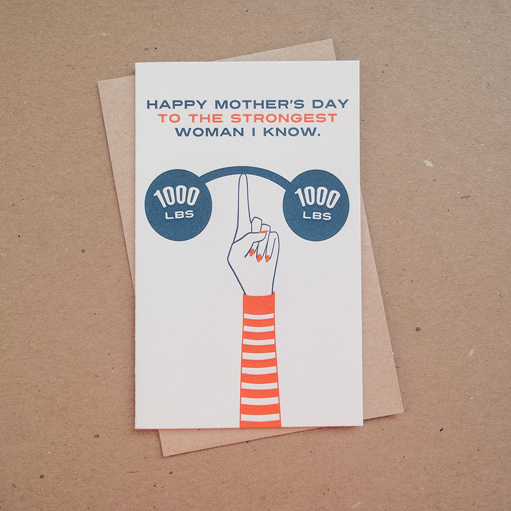 Strongest Woman Mother's Day Card