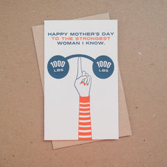 Strongest Woman Mother's Day Card