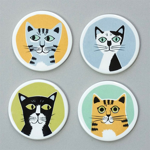 Cat Coasters by Hannah Turner