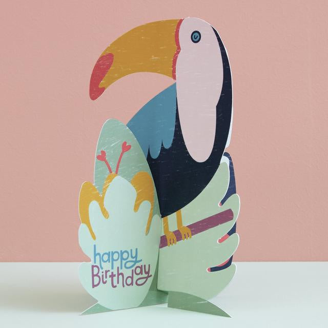 Toucan Fold-Out Birthday Card