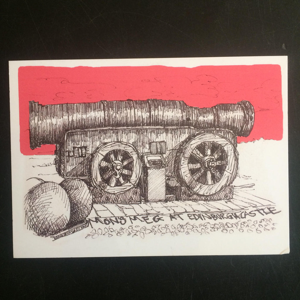Mon's Meg Sketch Postcard
