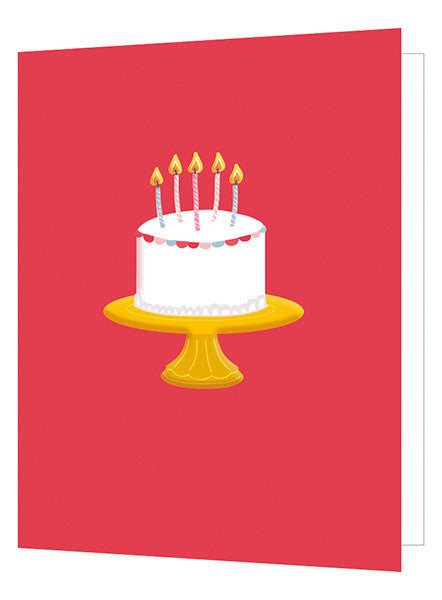 Birthday Cake Cut Out Card