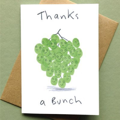 Thanks a Bunch Grapes Card
