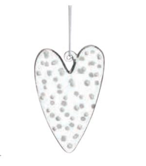 Large Glass Heart Hanging Decoration