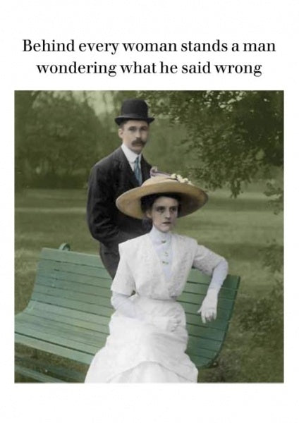 Behind Every Woman Card