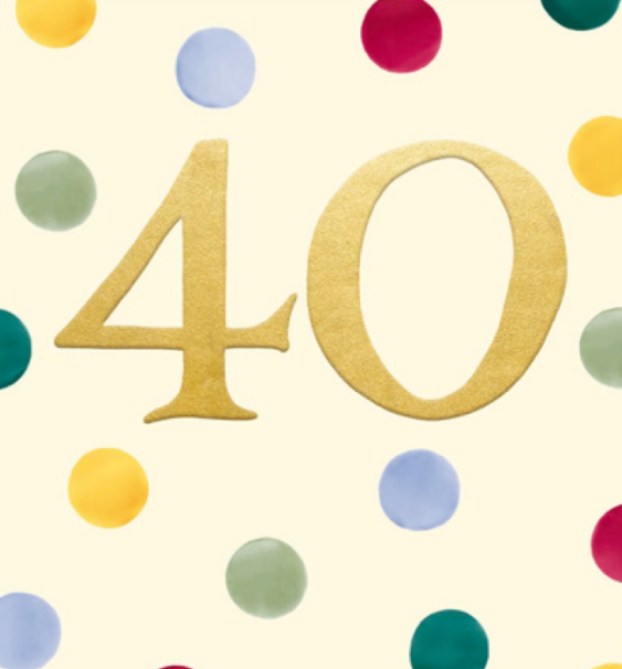 40th Dots Card