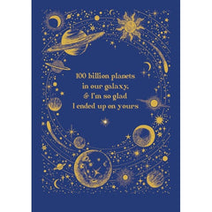 100 Billion Planets Valentine's Day Card