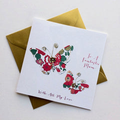 To a Fantastic Mum Butterflies Card