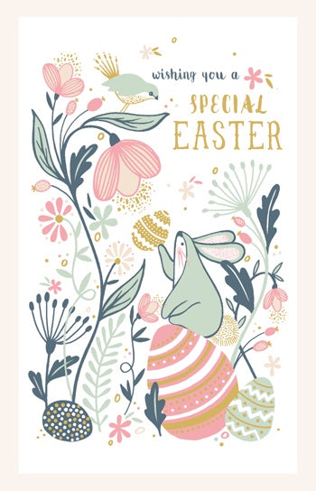 Bunny on Egg Special Easter Pack of 6 Cards