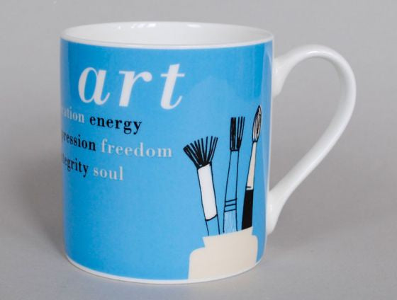Turquoise Art Mug