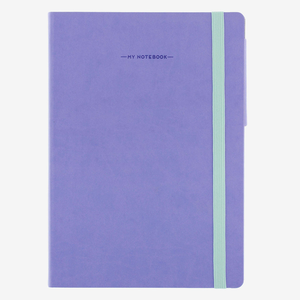 Large Plain Liliac Notebook