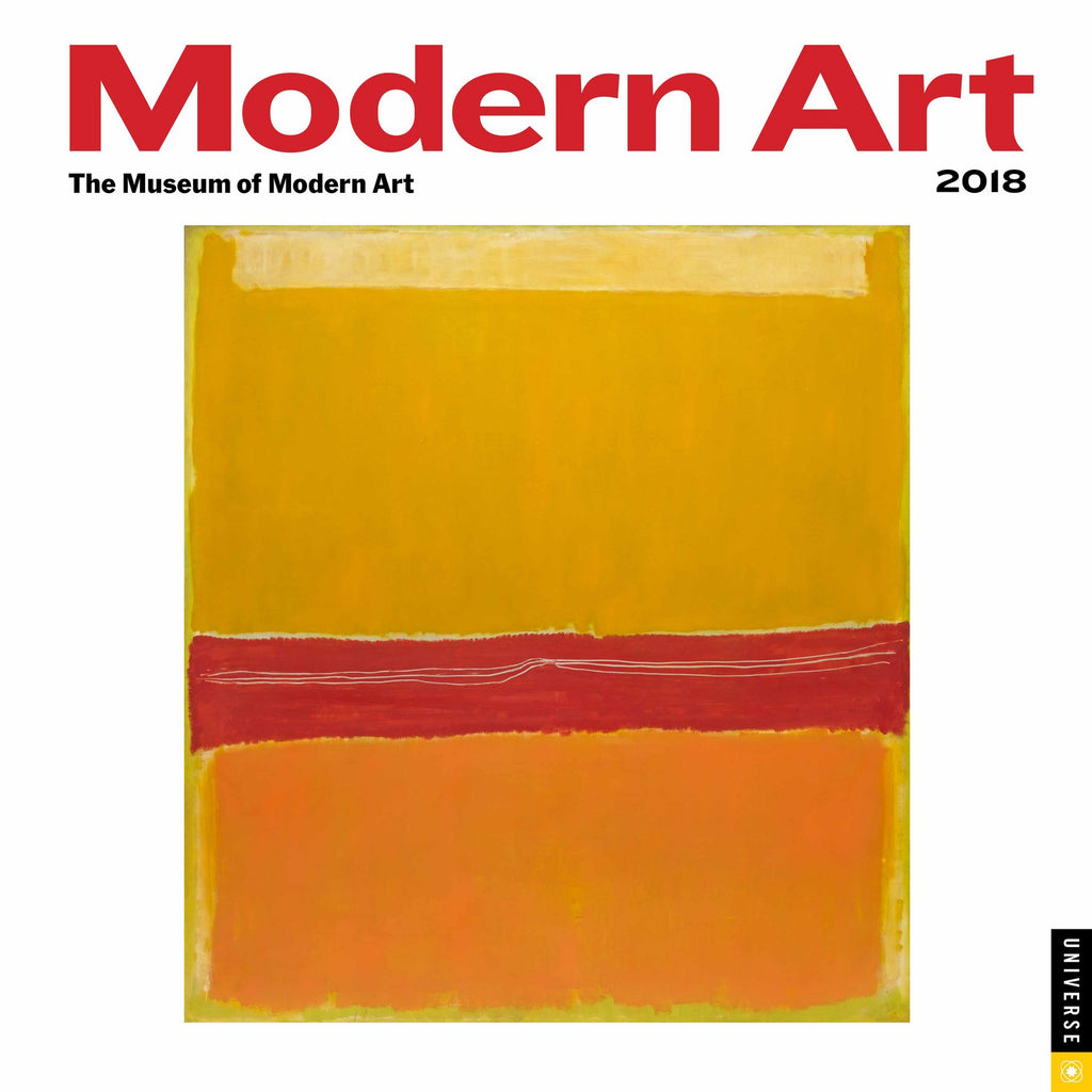 2018 Modern Art Wall Calendar