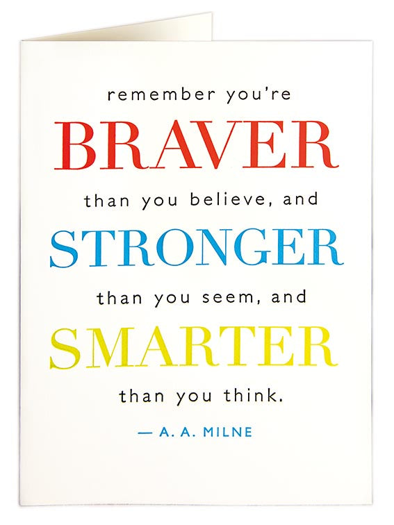 Braver, Stronger, Smarter Card