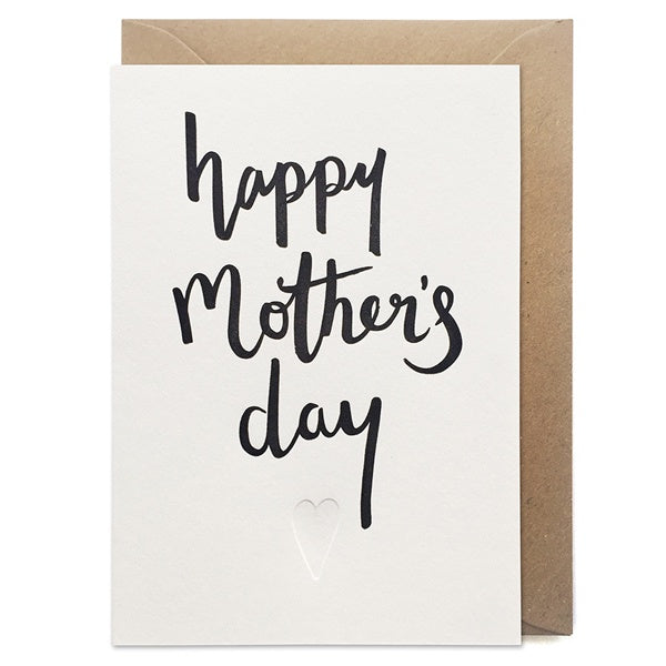 Happy Mother’s Day Script Letterpress Card