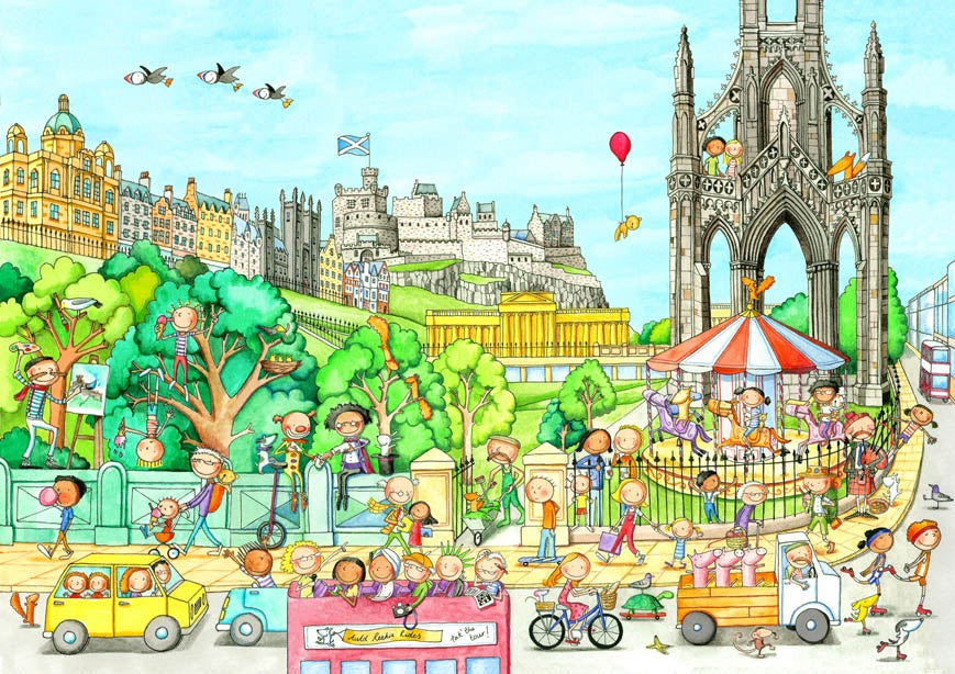 A View From Waverley Bridge Postcard