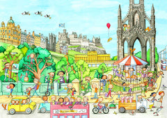 A View From Waverley Bridge Postcard
