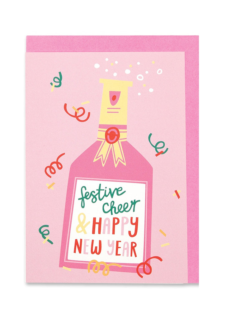 Festive Cheer & Happy New Year Christmas Card