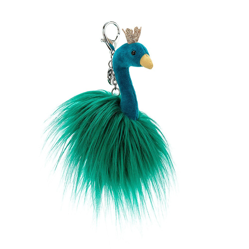 Fancy Peacock Bag Charm
