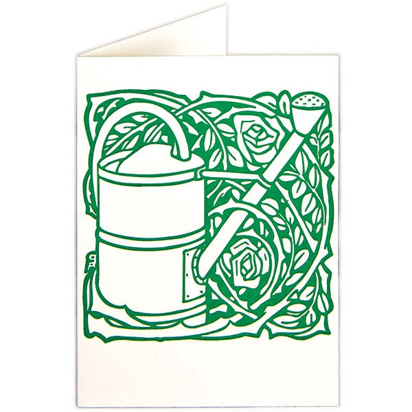 Watering Can and Roses Card