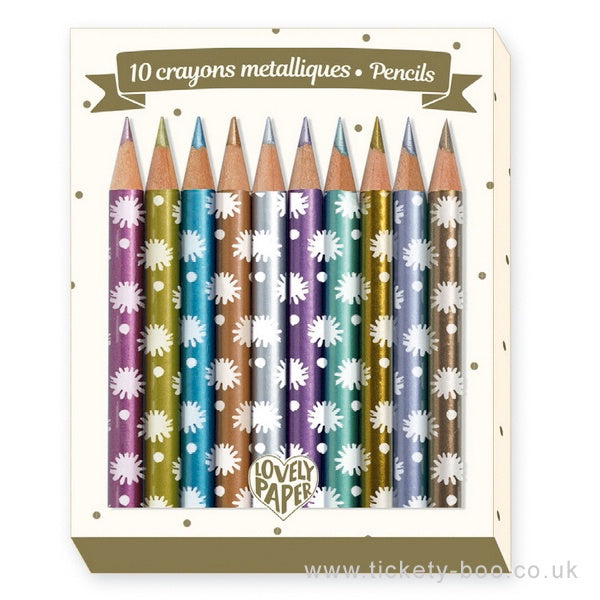 Metallic Pencils Box of 10
