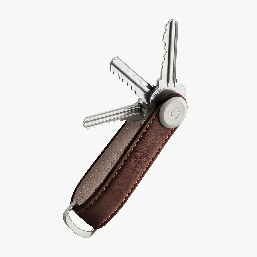 Orbitkey 2.0 Leather Espresso/Brown Stitching