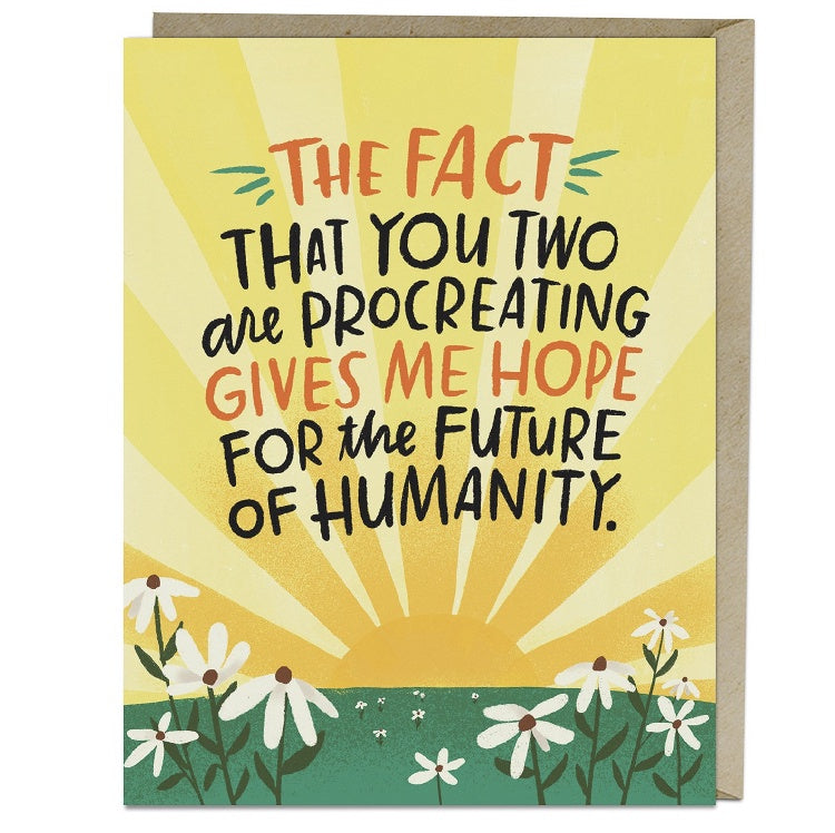 Future of Humanity New Baby Card