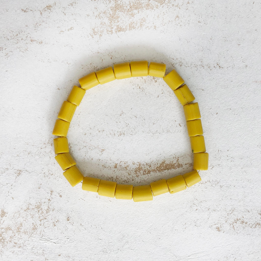Nailo Opaque Eco Lemon Yellow Bracelet