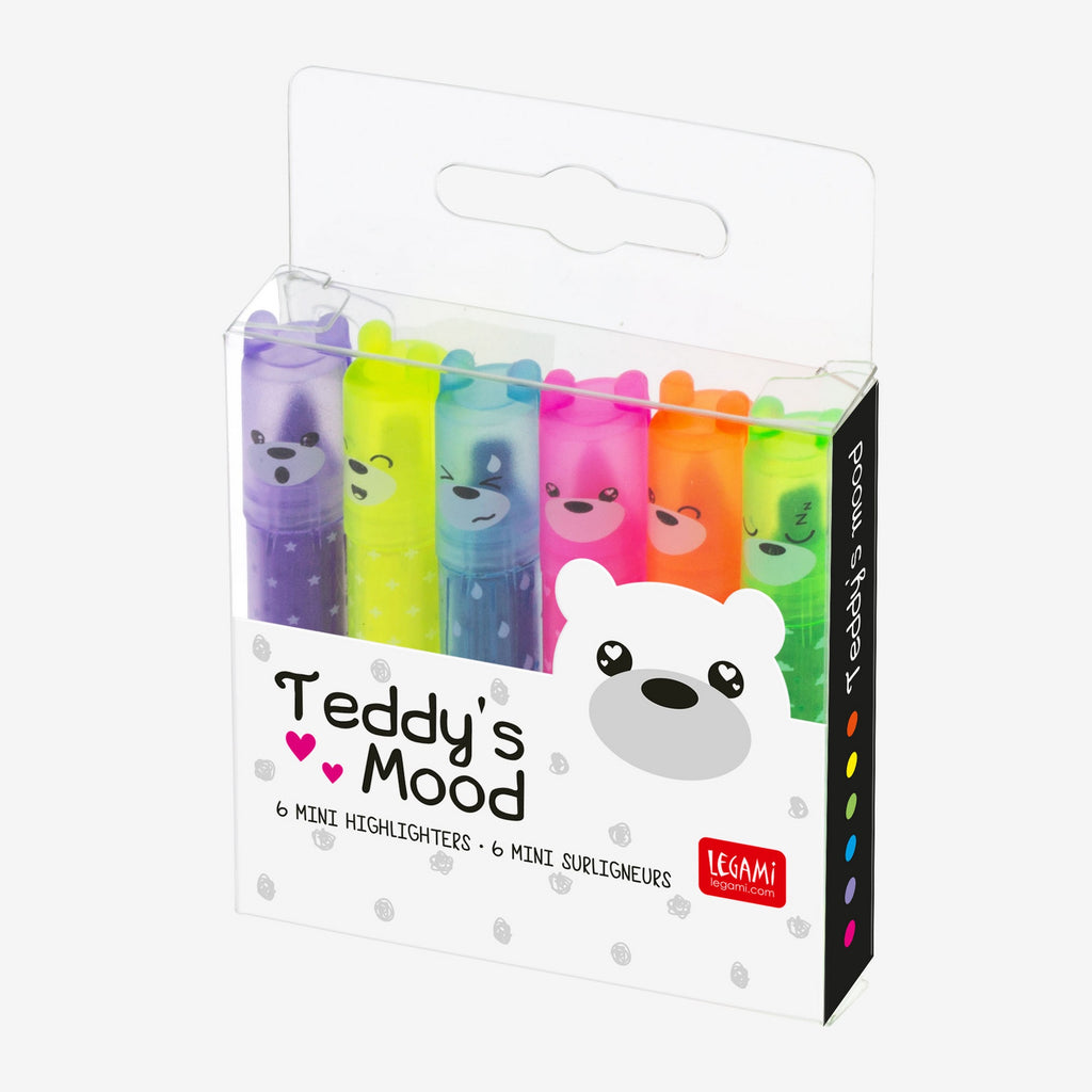 Teddy’s Mini Highlighters Pack Of Six