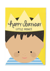Happy Birthday Little Prince Cut Out Card