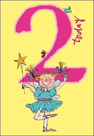2 Today Quentin Blake Birthday Card with Fairy