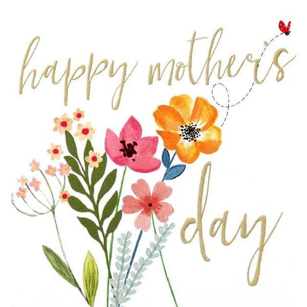 Happy Mothers Day Flowers Card