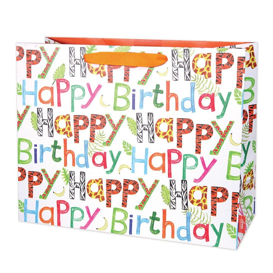 Jungle Letter Large Gift Bag