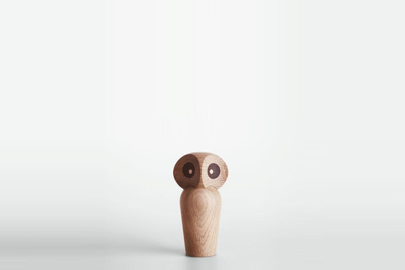 Mini Natural Wooden Owl