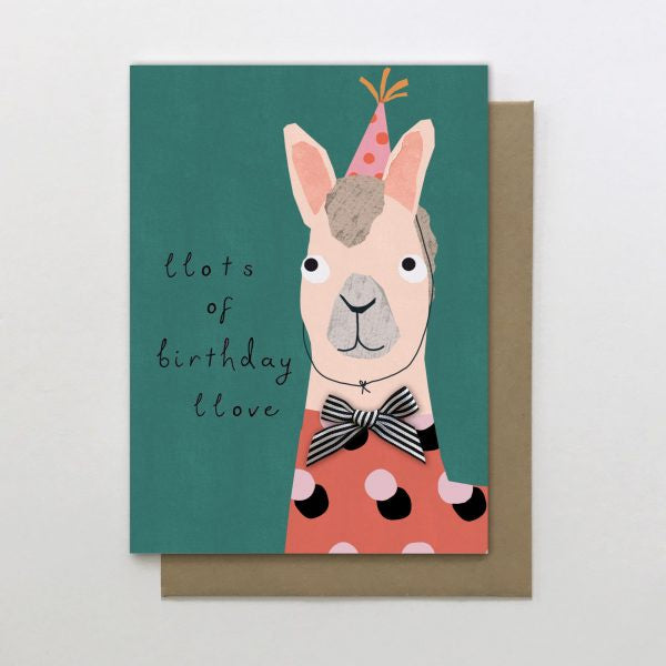 Llots Of Birthday Llove Llama Card